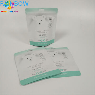 A parte superior do zíper levanta-se o sal que de banho de empacotamento do malote da folha o corpo da folha de alumínio esfrega sacos