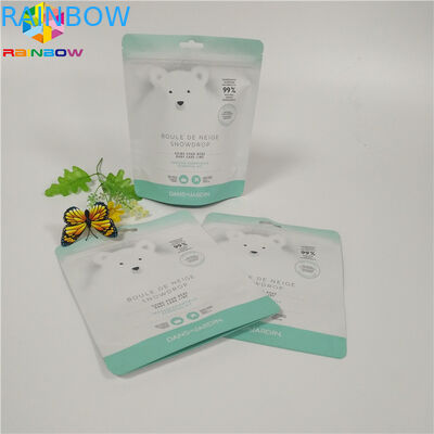 A parte superior do zíper levanta-se o sal que de banho de empacotamento do malote da folha o corpo da folha de alumínio esfrega sacos