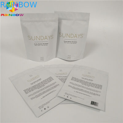 A parte superior do zíper levanta-se o sal que de banho de empacotamento do malote da folha o corpo da folha de alumínio esfrega sacos