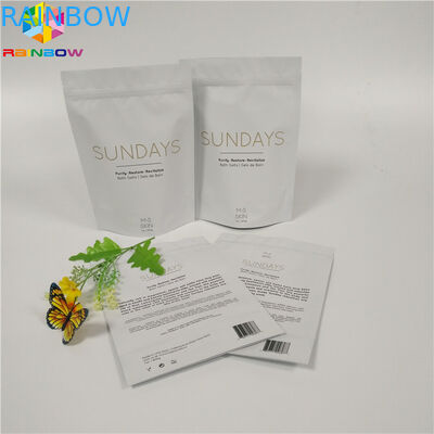 Os sacos de papel impressos costume de Kraft do malote do fechamento do fecho de correr esfregam a umidade biodegradável de empacotamento - prova