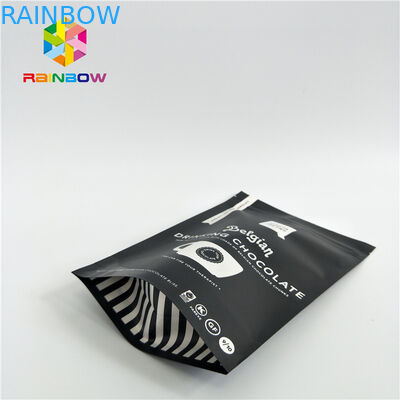 A folha de alumínio levanta-se os malotes do café que empacotam o tamanho feito sob encomenda com válvula/zíper