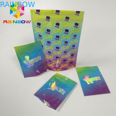 Umidade - a prova levanta-se o fechamento colorido do fecho de correr do holograma do laser dos sacos RUNTZ Mylar do malote do zíper