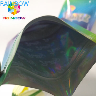 Umidade - a prova levanta-se o fechamento colorido do fecho de correr do holograma do laser dos sacos RUNTZ Mylar do malote do zíper