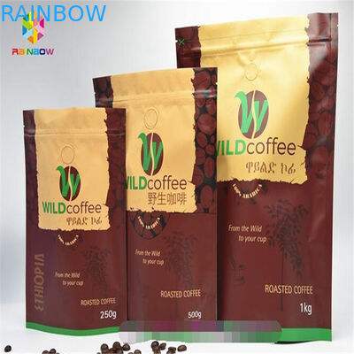 A folha de alumínio Resealable levanta-se o malote do zíper, sacos Ziplock impressos com válvula