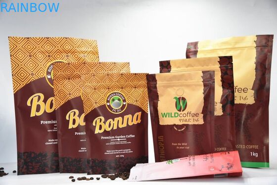 A folha de alumínio Resealable levanta-se o malote do zíper, sacos Ziplock impressos com válvula