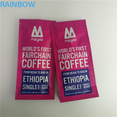 Os sacos de café quentes das vendas vendem por atacado o saco de café feito sob encomenda do reforço do lado da impressão com a válvula de alta qualidade da desgaseificação para o café 250g
