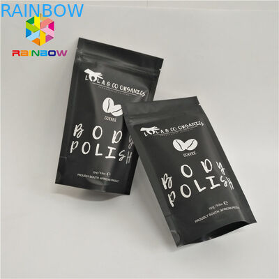 zíper palstic os sacos de café laminados claramente brancos levantam-se o malote com os entalhes ziplock do rasgo que empacotam para 500g 1kg 3kg