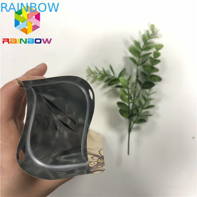 Impressão UV três sacos de papel selados lado do ofício do zíper para a embalagem da barra de chocolate