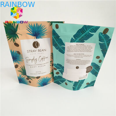 O saco laminado do zíper dos bas da folha levanta-se a venda quente plástica impressa costume de empacotamento dos malotes do café dos sacos de plástico do malote
