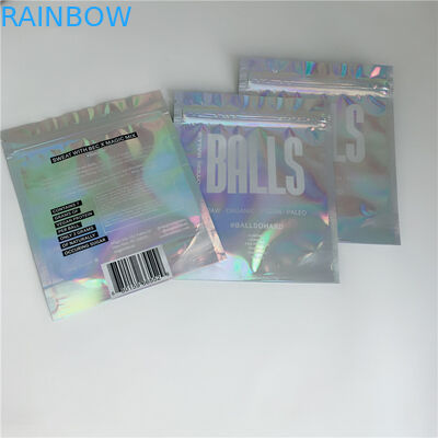 Malote plástico Ziplock da erva daninha do holograma CBD da prova do cheiro que empacota o tamanho personalizado