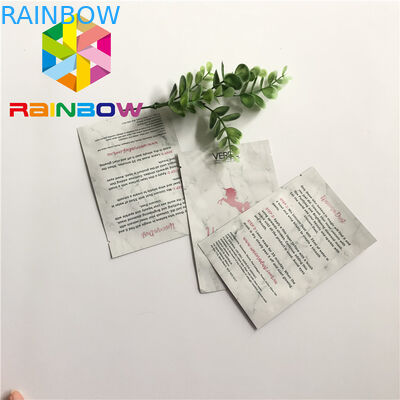 O costume lateral do selo três impresso levanta-se o saco dos cosméticos da folha de alumínio dos malotes