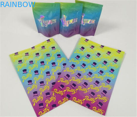 Malotes plásticos de 3,5 gramas que empacotam etiqueta feita sob encomenda o Ziplock Resealable impresso das cookies de CBD