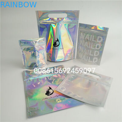 O malote da folha da impressão do Gravure que empacota o corpo lustroso esfrega sacos com zíper/janela clara