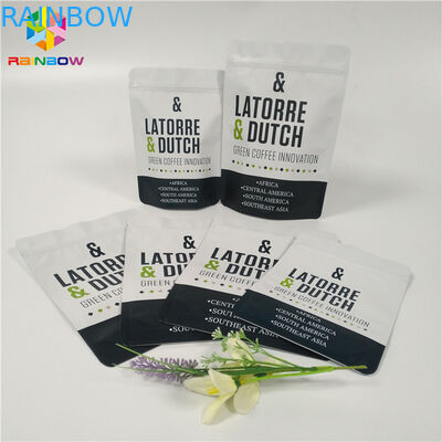 Malote da folha de alumínio que empacota a impressão Reclosable Ziplock do Gravure do saco de café da válvula