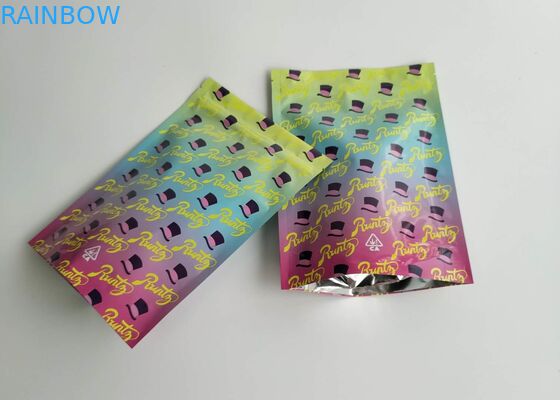 O costume do projeto do fechamento do fecho de correr impresso levanta-se a prova lustrosa do cheiro do saco de Runtz dos malotes