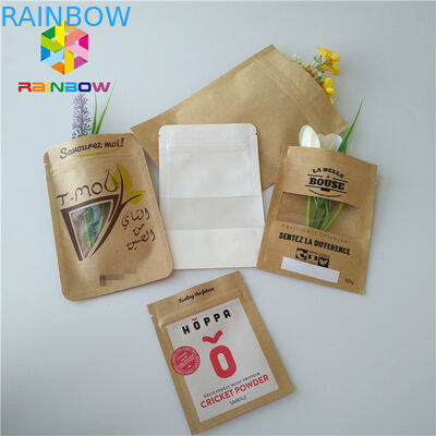 Levante-se o malote plástico do espaço livre do fechamento do fecho de correr dos sacos do empacotamento de alimento do petisco transparente com janela