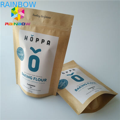 Levante-se o malote plástico do espaço livre do fechamento do fecho de correr dos sacos do empacotamento de alimento do petisco transparente com janela