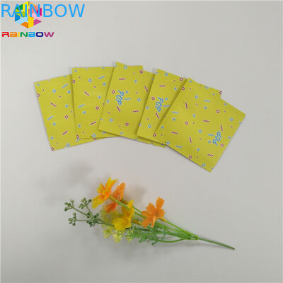 Malote da folha do produto comestível que empacota o saco liso do zíper do selo lateral de Mylar três para a cápsula do chá do petisco