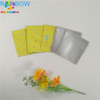 Malote da folha do produto comestível que empacota o saco liso do zíper do selo lateral de Mylar três para a cápsula do chá do petisco