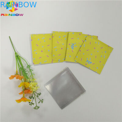 Malote da folha do produto comestível que empacota o saco liso do zíper do selo lateral de Mylar três para a cápsula do chá do petisco