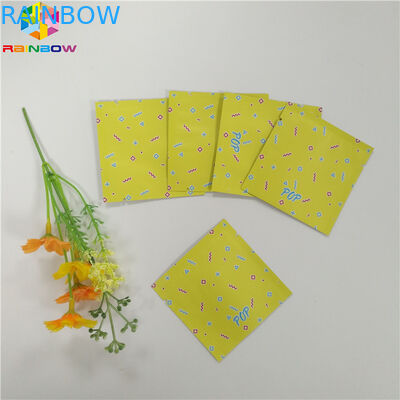 Malote da folha do produto comestível que empacota o saco liso do zíper do selo lateral de Mylar três para a cápsula do chá do petisco