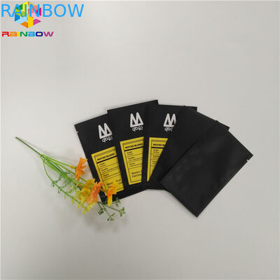 A cor preta pequena levanta-se a folha de alumínio selada lado de Mylar do malote três do zíper