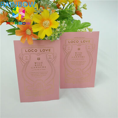 Os sacos de empacotamento da soldadura térmica do papel de embalagem de Brown Personalizaram o tamanho para feijões da cookie/café