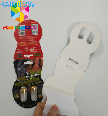 furo dobro de empacotamento Lenticular da caixa de cartão de papel do tipo do Burro 3d único que inclui a garrafa