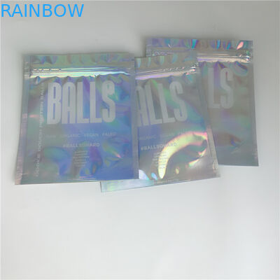 Cosméticos Ziplock que empacotam o lado 3 lustroso dos sacos selado para a colagem da extensão da pestana