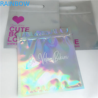 Cosméticos Ziplock que empacotam o lado 3 lustroso dos sacos selado para a colagem da extensão da pestana