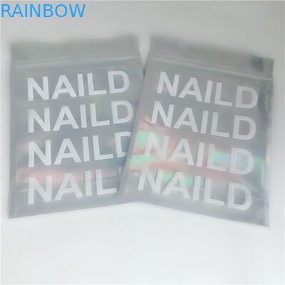 Cosméticos Ziplock que empacotam o lado 3 lustroso dos sacos selado para a colagem da extensão da pestana