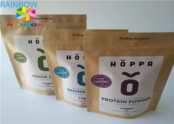 A janela clara personalizou o papel de embalagem reciclado sacos de papel de Brown Para comprar