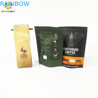 Saquinhos de chá da parte inferior lisa que empacotam o Ziplock Resealable para o pó da proteína/café