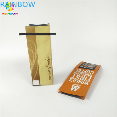 Saquinhos de chá da parte inferior lisa que empacotam o Ziplock Resealable para o pó da proteína/café