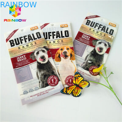 Os sacos Ziplock plásticos da embalagem, três tomaram partido selo levantam-se malotes para o alimento