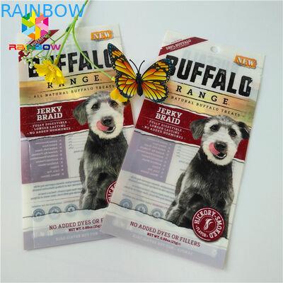 Os sacos Ziplock plásticos da embalagem, três tomaram partido selo levantam-se malotes para o alimento