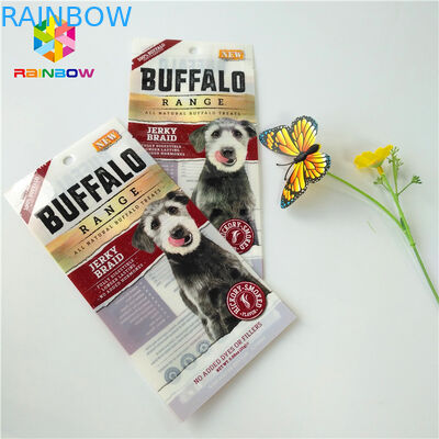 Os sacos Ziplock plásticos da embalagem, três tomaram partido selo levantam-se malotes para o alimento