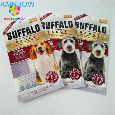 Os sacos Ziplock plásticos da embalagem, três tomaram partido selo levantam-se malotes para o alimento