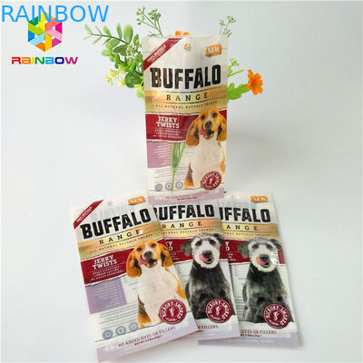 Malotes plásticos da impressão de Digitas que empacotam o saco do Ziplock do armazenamento dos alimentos para animais de estimação do saquinho