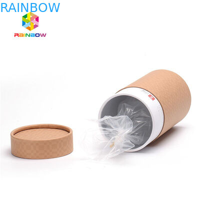 Recicle o material laminado de empacotamento impresso do cartão da caixa de papel das garrafas de CBD o tubo de papel