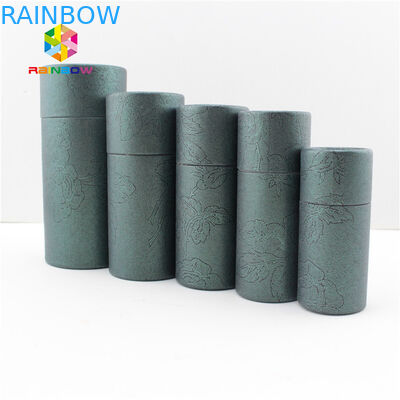 Tubo de empacotamento cosmético do cartão do cilindro da caixa de papel da exposição da caixa dos cuidados com a pele