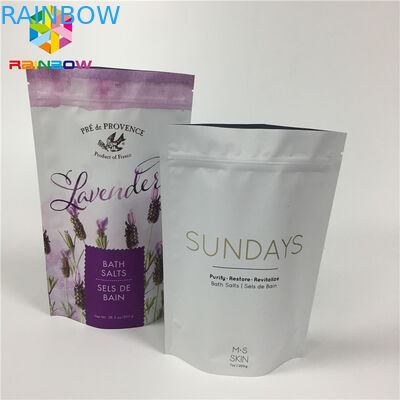 A folha de alumínio matte laminada levanta-se sacos do malote do zíper para o pacote seco do alimento