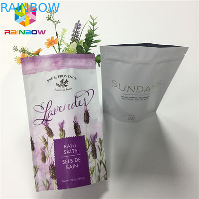 A folha de alumínio matte laminada levanta-se sacos do malote do zíper para o pacote seco do alimento