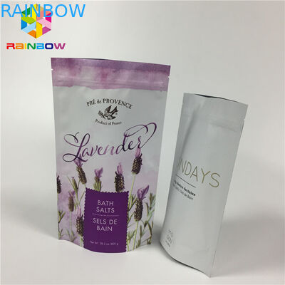 A folha de alumínio matte laminada levanta-se sacos do malote do zíper para o pacote seco do alimento