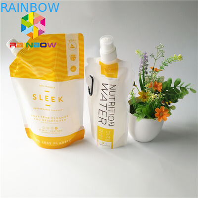 malote plástico do bico 5oz/7oz que empacota o saco transparente da bebida da energia reciclável