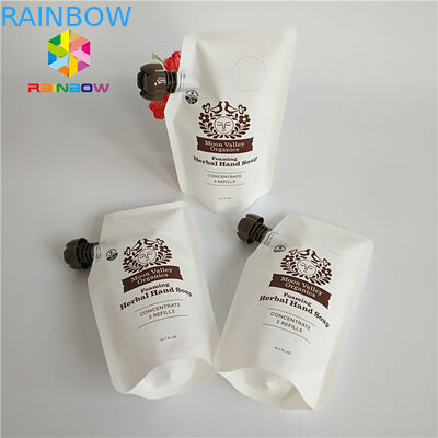 malote plástico do bico 5oz/7oz que empacota o saco transparente da bebida da energia reciclável