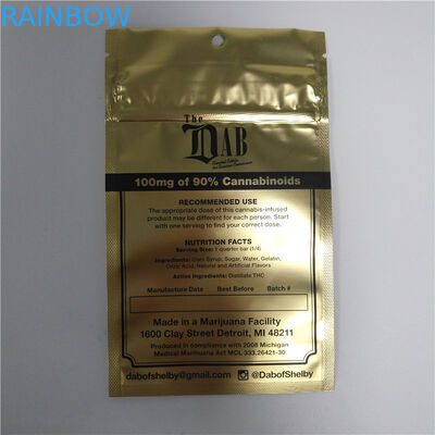 Os sacos Ziplock reusáveis da prova da criança, Mylar levantam-se a impressão do Gravure do malote