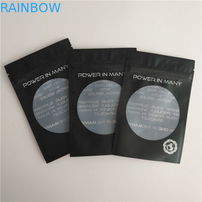 Malotes feitos sob encomenda de empacotamento do bracelete dos brincos do saco do fechamento do fecho de correr do logotipo dos sacos da soldadura térmica lustrosa