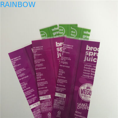 A luva completa do psiquiatra da impressão a cores etiqueta o produto comestível material plástico para a garrafa