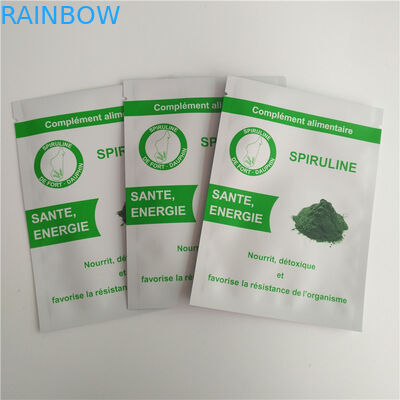 O produto comestível de folha de alumínio levanta-se o saco de pó lateral do café de Eco do selo dos malotes três